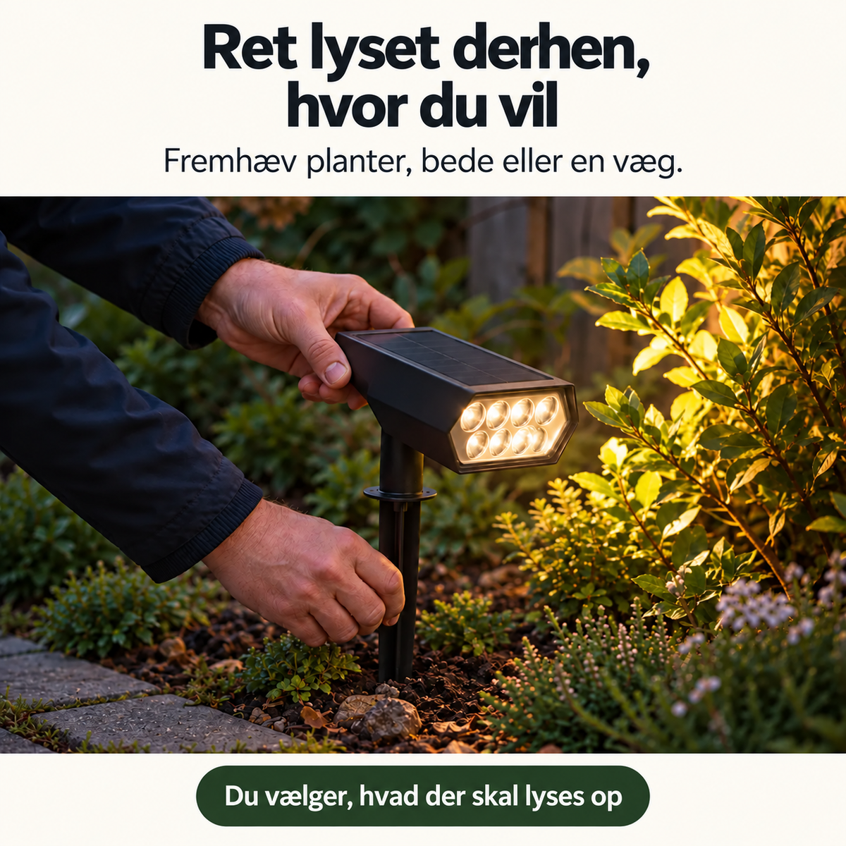 NOVA – Solcellsdriven Trädgårdsspot - DK