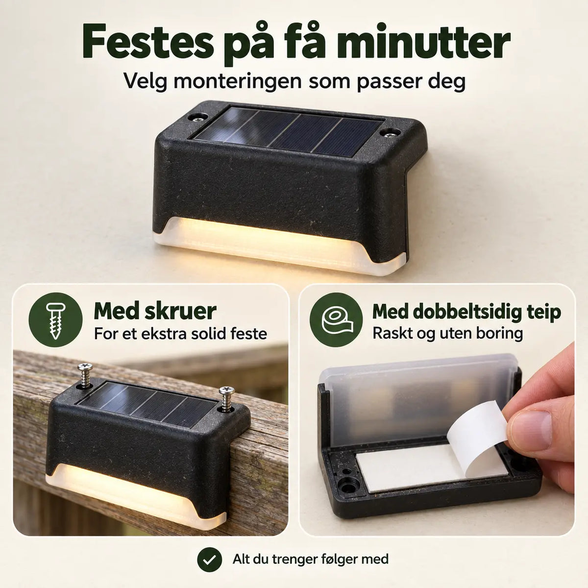 Nova – Solcelledrevet Kantbelysning
