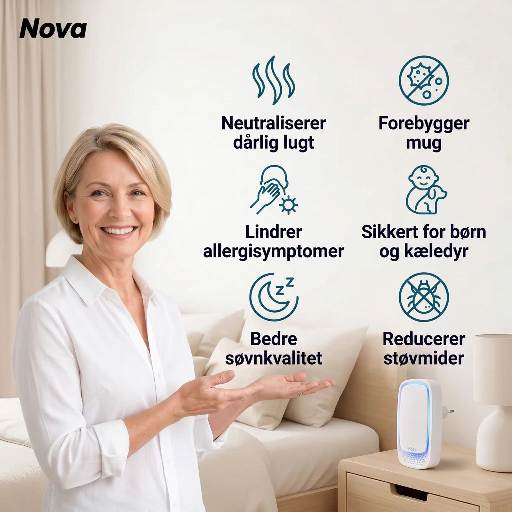 NovaClean™ Friskere morgener og et sundere hjem